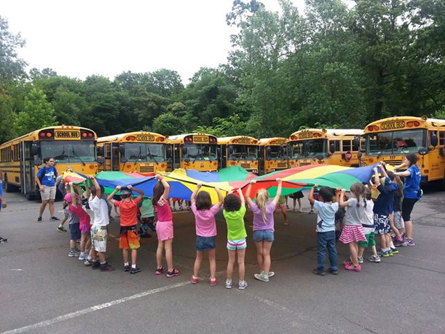We love playing with the parachute